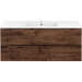 Тумба подвесная с раковиной Vincea Mia 120 см VMC-2MC120RW, тёмное дерево фото 