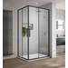 Душевое ограждение Vincea Slim-U 90x90 см VSS-2SU900CLB, черный/прозрачное фото 