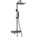 Душевая стойка с термостатом WasserKraft A114.255.218.CB Thermo, черный фото 
