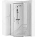 Душевое ограждение Loranto Neo 90x90 см CS-22108 (стекло 8 мм) хром/прозрачное фото 