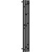 Полотенцесушитель электрический Сунержа Кантата 3.0 П4 1200x159 мм R 15-5847-1216, тёмный титан муар, Цвет производителя: чёрный фото 