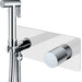Набор для гигиенического душа Boheme Stick 127-WCR.2, white chrome, Цвет производителя: хром, белый фото 