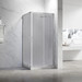 Душевое ограждение Veconi Rovigo Pear 110x90 см RV27CH-11090-02-C8, хром/матовое фото 