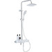 Душевая стойка с термостатом Azario AZ-821, хром/белый фото 